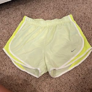 Neon green Nike shorts